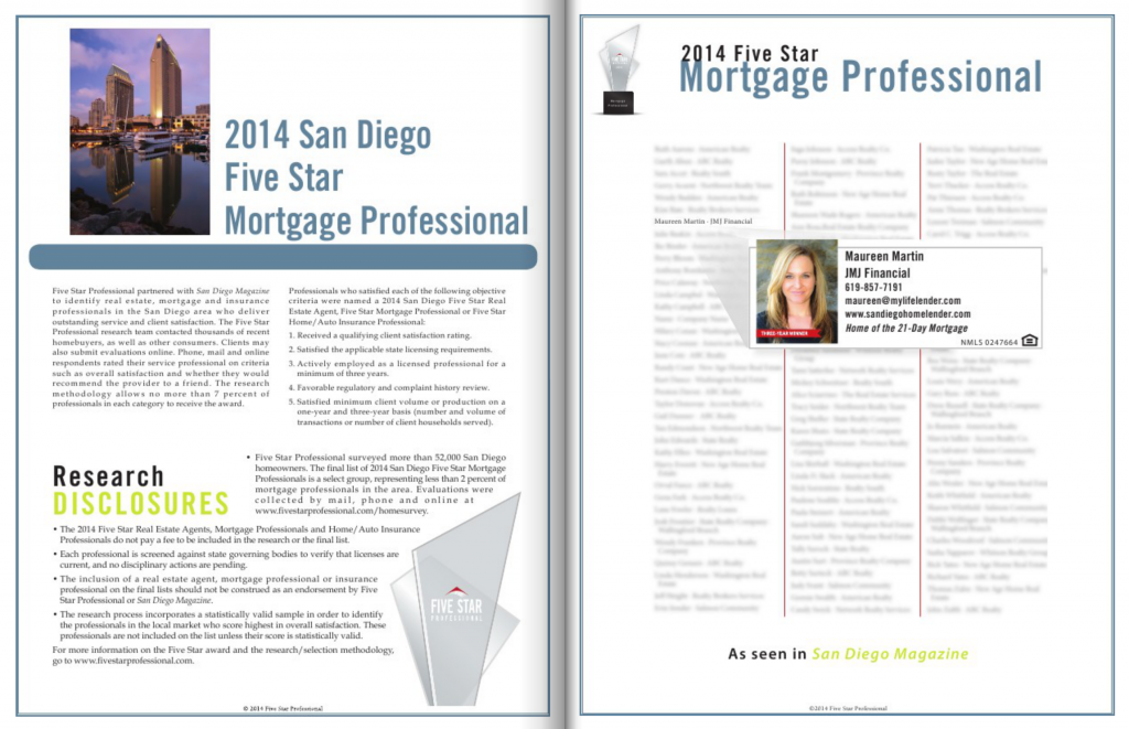 2014 Five Star Mortgage Professional